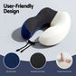 Travel Pillow Soft & Washable Cover with Storage Bag - Blue