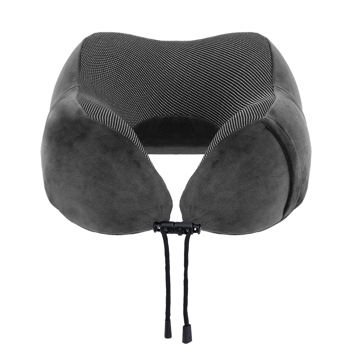 Travel Pillow Soft & Washable Cover with Storage Bag - Grey
