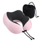Travel Pillow Soft & Washable Cover with Storage Bag - Pink