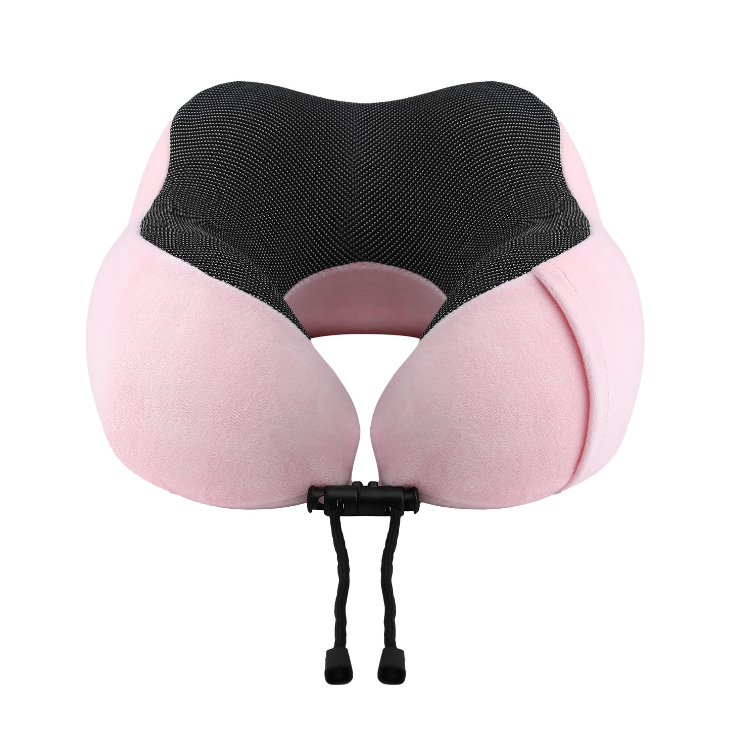 Travel Pillow Soft & Washable Cover with Storage Bag - Pink