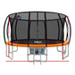 Everfit Trampoline for Kids 16FT with Ladder Enclosure Safety Net Rebounder Orange