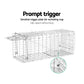 Humane Animal Trap Cage 66x23x25cm - Silver