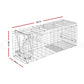 Humane Animal Trap Cage 94x34x36cm - Silver