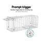 Humane Animal Trap Cage 94x34x36cm - Silver