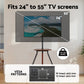 TV Stand Wooden Tray 24-55" Swivel Height Adjustable