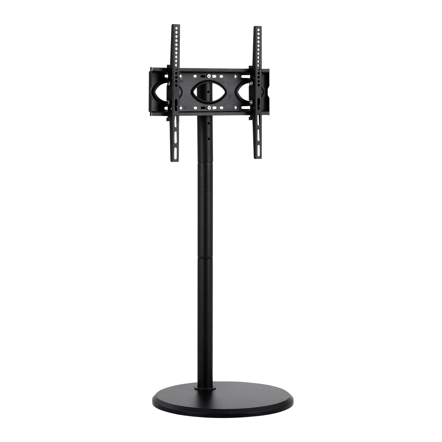 32-55 Inch Mobile TV Stand with Wheels Height & Tilt Adjustable Floor Mount