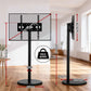 32-55 Inch Mobile TV Stand with Wheels Height & Tilt Adjustable Floor Mount