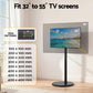32-55 Inch Mobile TV Stand with Wheels Height & Tilt Adjustable Floor Mount