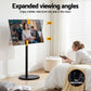 32-55 Inch Mobile TV Stand with Wheels Height & Tilt Adjustable Floor Mount