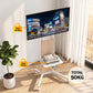 Mobile TV Floor Stand for 32-65" Mount Bracket Universal Adjustable Height with Wheels