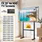 Universal Floor TV Stand for 32-100 Inch Screens Heavy Duty 40kg Capacity
