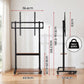 Mobile TV Stand for 40-100 Inch TVs Cart with Wheels Adjustable Shelves