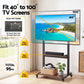 Mobile TV Stand for 40-100 Inch TVs Cart with Wheels Adjustable Shelves