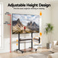 Mobile TV Stand for 40-100 Inch TVs Cart with Wheels Adjustable Shelves