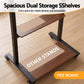 Mobile TV Stand for 40-100 Inch TVs Cart with Wheels Adjustable Shelves
