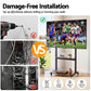 Mobile TV Stand for 40-100 Inch TVs Cart with Wheels Adjustable Shelves