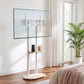 Mobile TV Floor Stand 40-75" Bracket Universal Adjustable Shelves Wheels