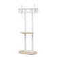Mobile TV Floor Stand 40-75" Bracket Universal Adjustable Shelves Wheels