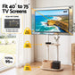 Mobile TV Floor Stand 40-75" Bracket Universal Adjustable Shelves Wheels