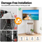 Mobile TV Floor Stand 40-75" Bracket Universal Adjustable Shelves Wheels