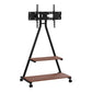 Mobile TV Stand Rolling Cart Wheels 32-75" Heavy Duty 133kg Mount Bracket