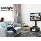 Floor TV Stand with Bracket Shelf Mount
