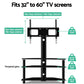 3 Tier Floor TV Stand with Bracket Shelf Mount