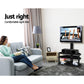 3 Tier Floor TV Stand with Bracket Shelf Mount