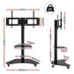 40-100" TV Stand Mount Bracket Universal Adjustable Height with Wheels