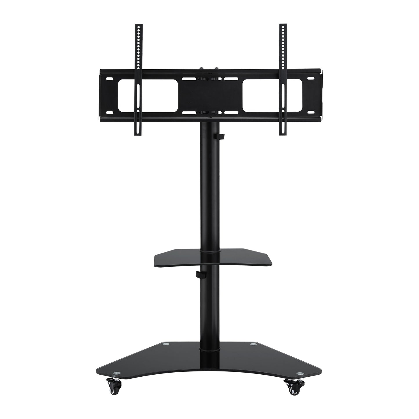 40-100" TV Stand Mount Bracket Universal Adjustable Height with Wheels