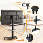 40-100" TV Stand Mount Bracket Universal Adjustable Height with Wheels
