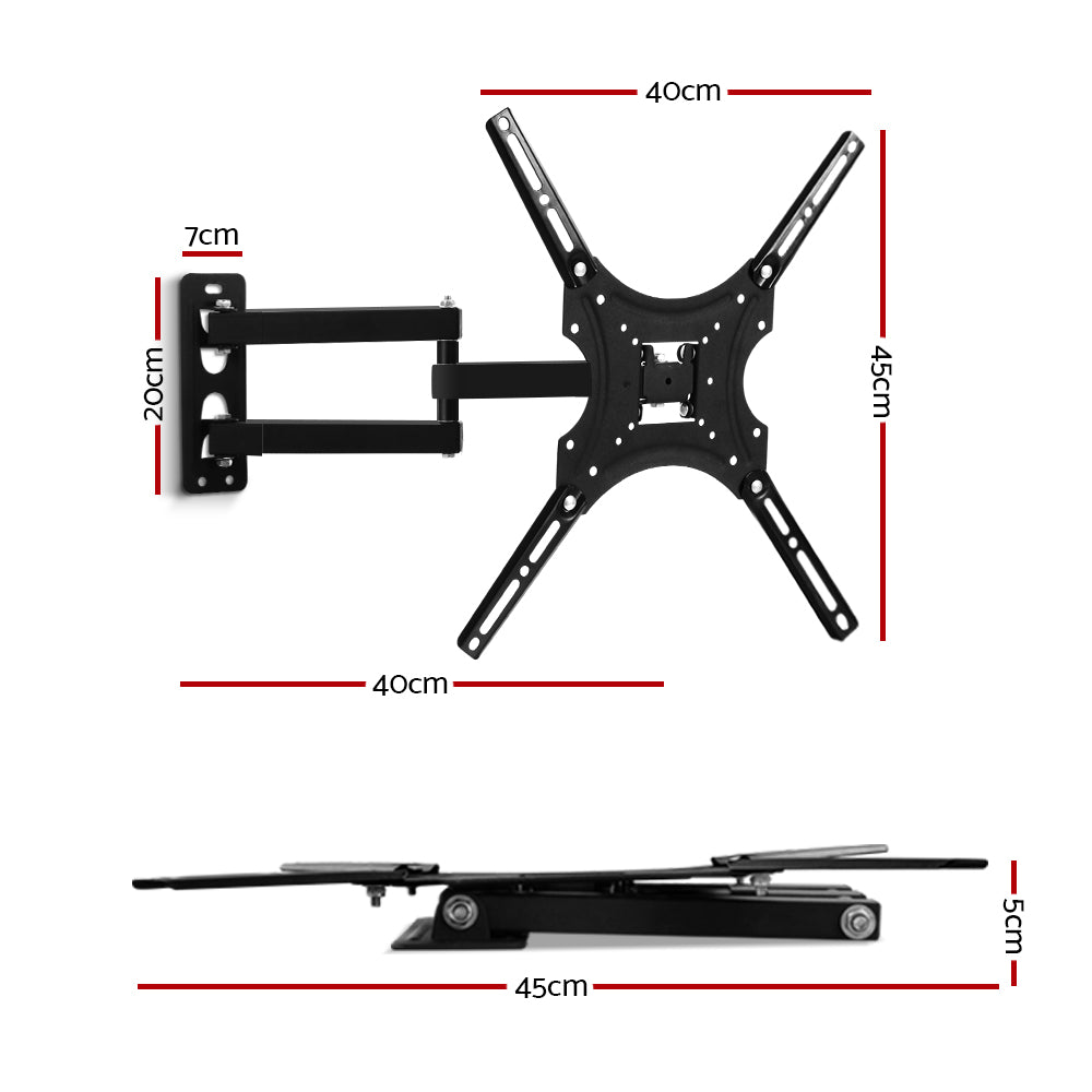 TV Wall Mount Monitor Bracket Swivel Tilt 24 32 37 40 42 47 50 Inch LED LCD