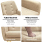 Audene Armchair Linen Fabric - Beige
