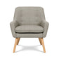 Set of 2 Audene Armchair Lounge Chair Accent Tub Chair - Beige