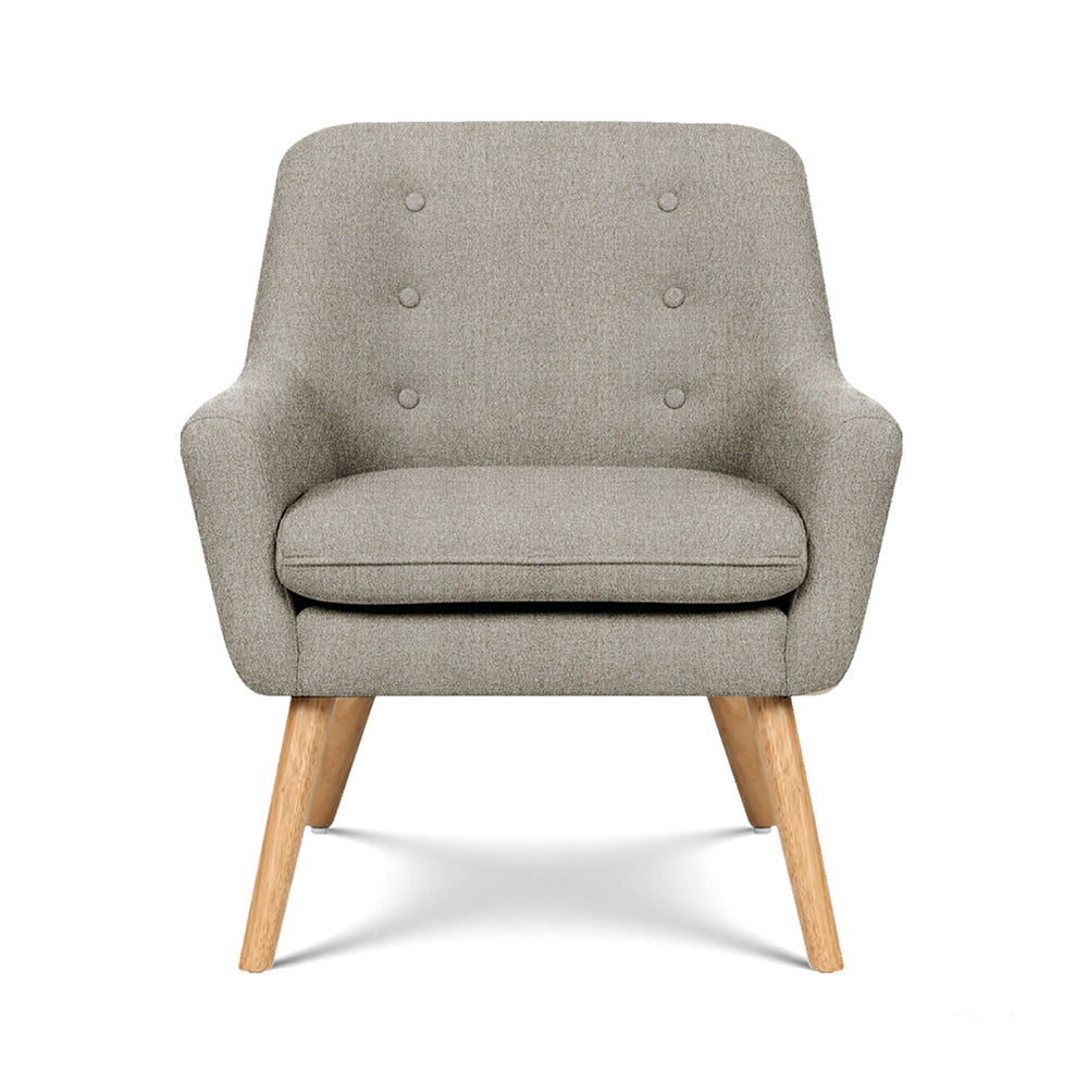 Set of 2 Audene Armchair Lounge Chair Accent Tub Chair - Beige