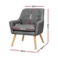 Set of 2 Audene Armchair Lounge Chair Accent Tub Chair - Grey