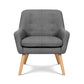 Set of 2 Audene Armchair Lounge Chair Accent Tub Chair - Grey