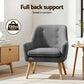 Set of 2 Audene Armchair Lounge Chair Accent Tub Chair - Grey