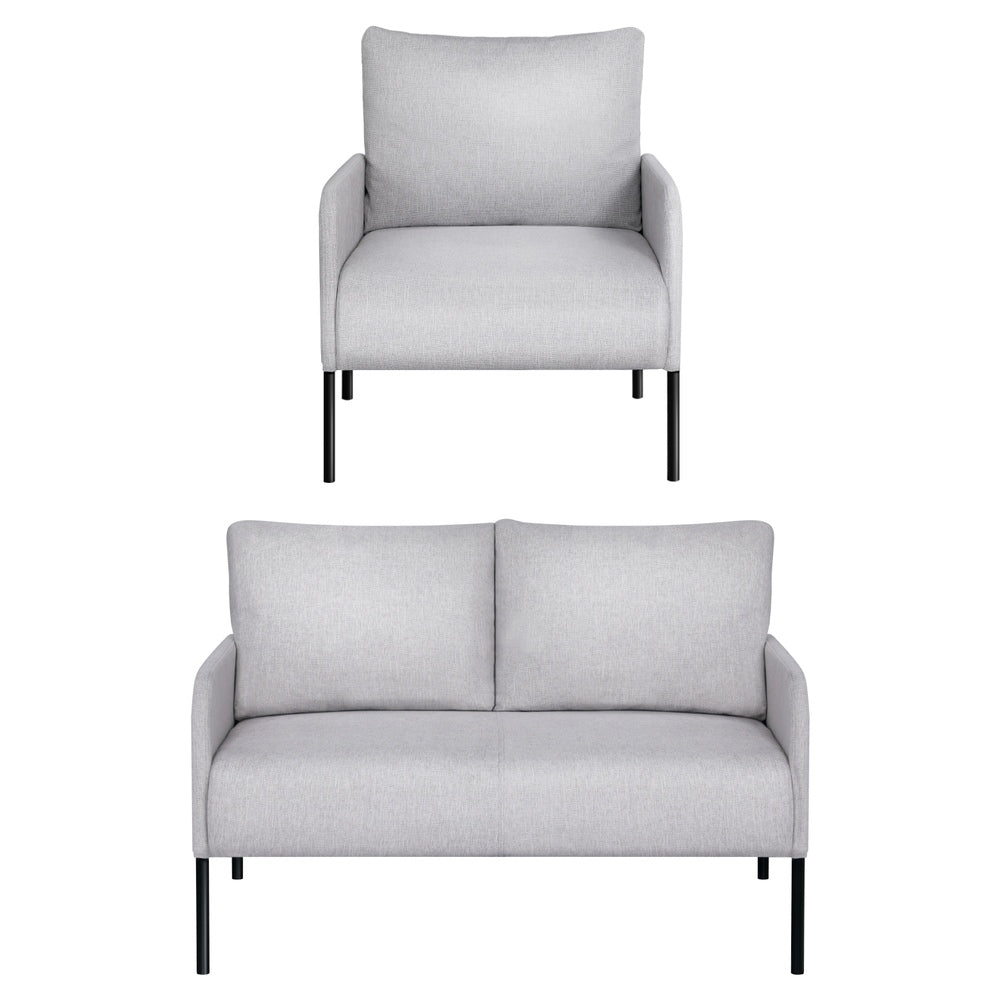 Moxie Armchair 4 Seater Sofa Set Pillow - Grey