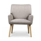 Set of 2 Meertha Armchair Faux Fabric - Beige