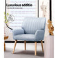 Set of 2 Meertha Armchair Fabric - Blue