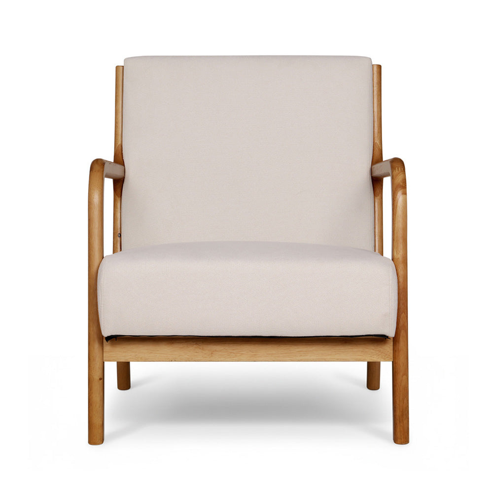 Set of 2 Myla Armchair Faux Fabric - Beige