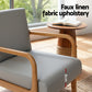 Myla Armchair Fabric Light - Grey