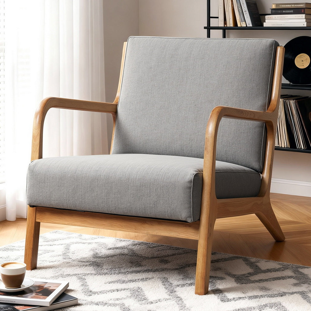 Myla Armchair Fabric Light - Grey