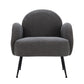 Mariana Accent Sherpa Bouclé Lounge Armchair - Charcoal