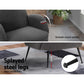 Mariana Accent Sherpa Bouclé Lounge Armchair - Charcoal