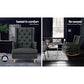 Astraea Rocking Armchair Fabric Chair Lounge Recliner - Charcoal
