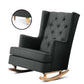 Astraea Rocking Armchair Fabric Chair Lounge Recliner - Charcoal