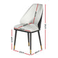Lottie Set of 2 Dining Chairs Leather Seat - White