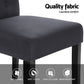Holly Set of 4 Dining Chairs Linen Parsons Chair - Dark Grey